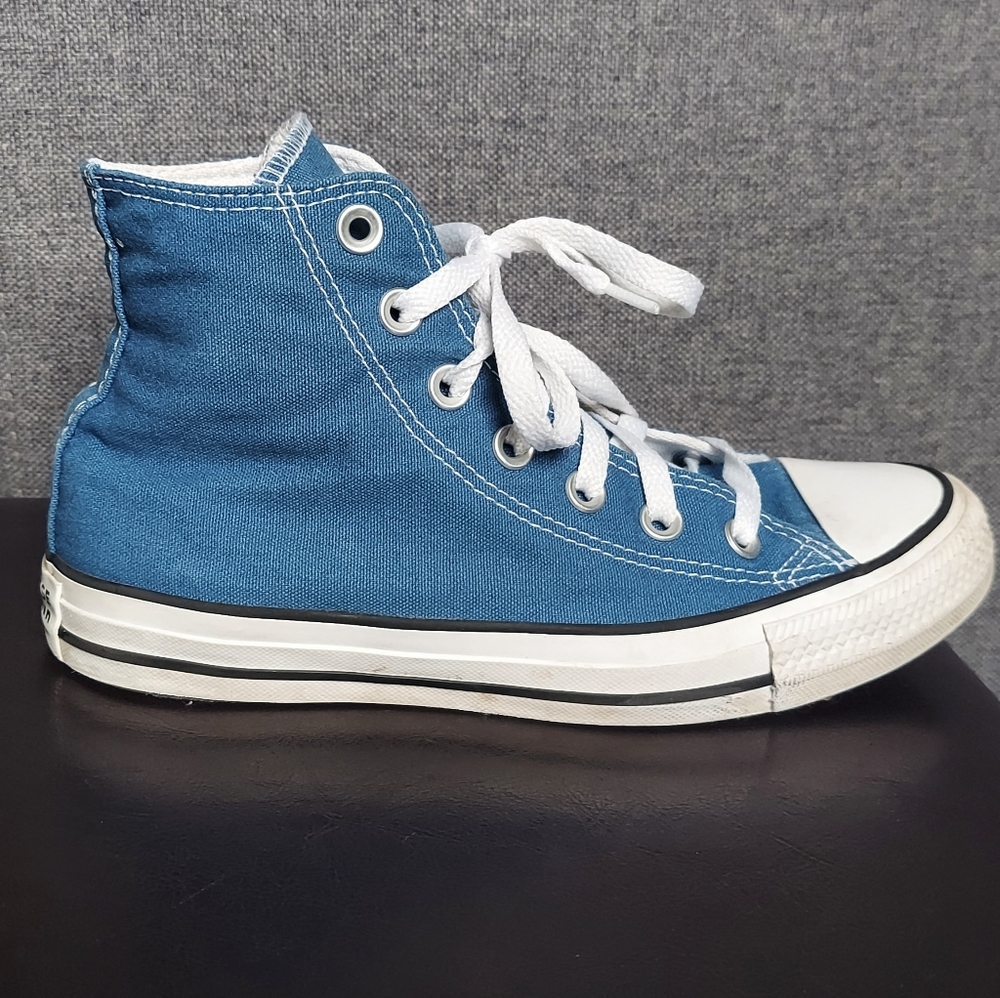 Converse Chuck Taylor All Star Hi Top Blue Womens 7 - Picture 3 of 10